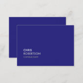 Trendy Blue Chubby Attractive Business Card (Front/Back)
