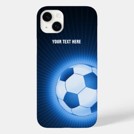 Trendy Blue Glowing Soccer | Best Sport Gifts Case-mate Iphone 14 Plus