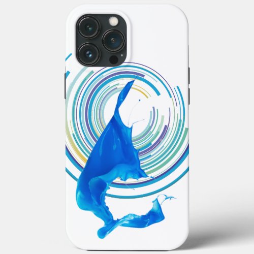 Trendy Blue iPhone 13 Pro Max Case  Sleek 