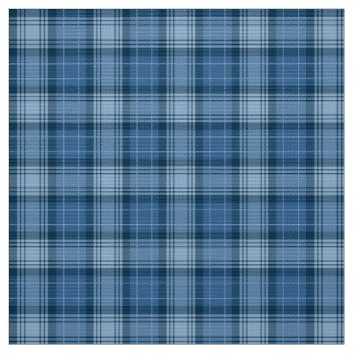 Trendy blue ireland tartan plaid traditional style fabric