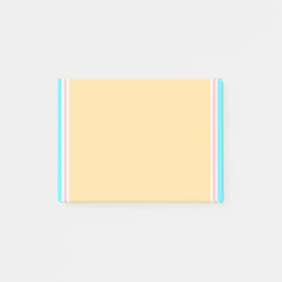 Trendy Blue Pink Yellow White Elegant Modern Blank Post-it Notes