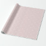 Trendy Blush Pink and White Polka Dots Wrapping Paper