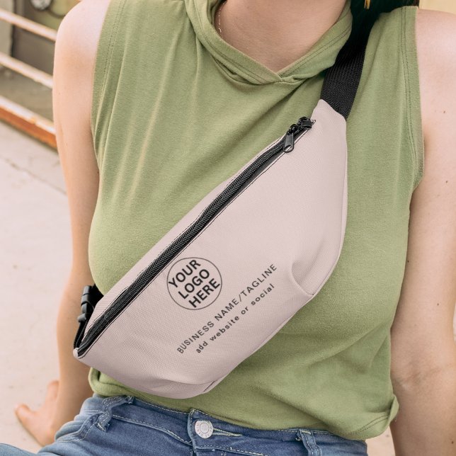 Trendy Blush Pink Company Logo Promotional   Fanny Pack (Creator Uploaded)