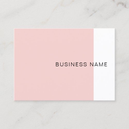 Trendy Blush Pink Elegant Company Modern Simple Business Card