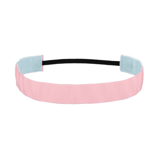 Trendy Blush Pink Solid Color | Classic Elegant Athletic Headband (Front)