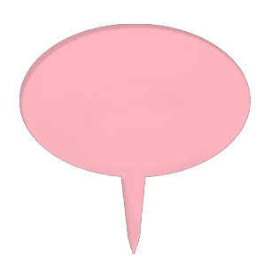 Trendy Blush Pink Solid Color Classic Elegant Cake Topper