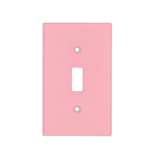 Trendy Blush Pink Solid Color Classic Elegant Light Switch Cover