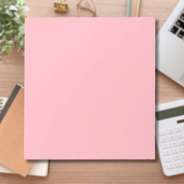 Trendy Blush Pink Solid Color | Classic Elegant Notepad (Creator Uploaded)