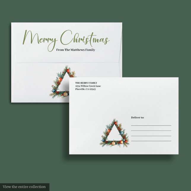 Trendy Bohemian Rustic Holiday Envelope Design (Trendy Bohemian Rustic Holiday Envelope Design

)