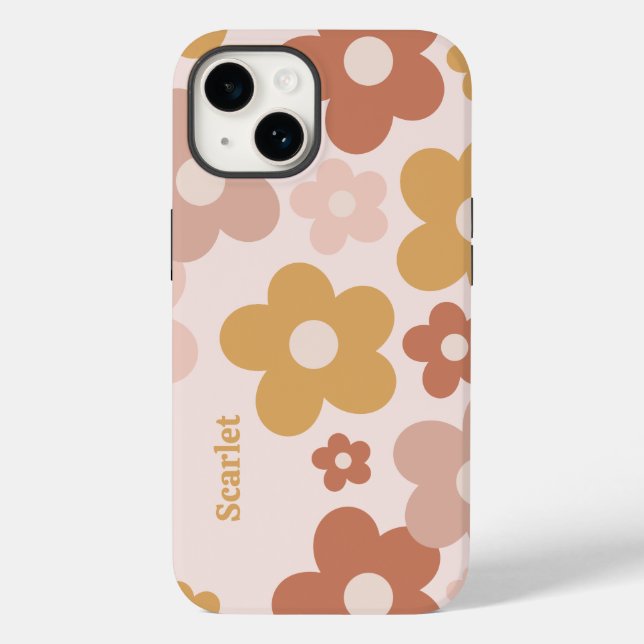 Trendy Boho Daisies Case-Mate iPhone Case (Back)
