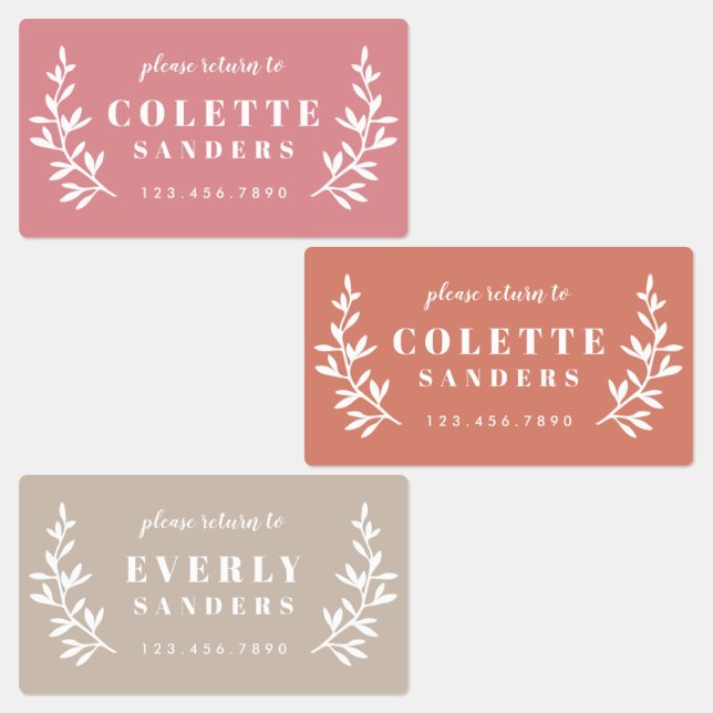 Trendy Boho Trio Waterproof Name Labels (Group)