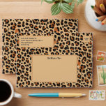 Trendy Bold Brown and Beige Leopard Print Pattern Envelope<br><div class="desc">Embrace the wild side of autumn with this classic leopard print pattern featuring warm earthy tones perfect for the fall season. The timeless design, with its rich brown and black spots, adds a touch of boldness and sophistication to any product. Whether used for apparel, accessories, or home decor, this leopard...</div>