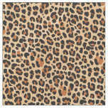 Trendy Bold Brown and Beige Leopard Print Pattern Fabric