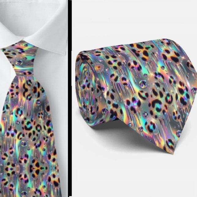 Trendy & Bold | Opal Leopard Print Neck Tie (Creator Uploaded)