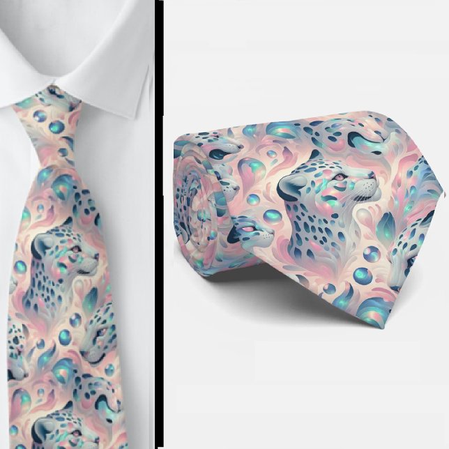 Trendy & Bold | Opal Leopard Print Neck Tie (Creator Uploaded)