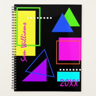 TRENDY BOLD RETRO 80s GRAPHIC VINTAGE DESIGN NEON Planner