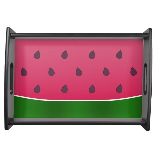 Trendy Bold Watermelon Graphic Art Serving Tray (Front)