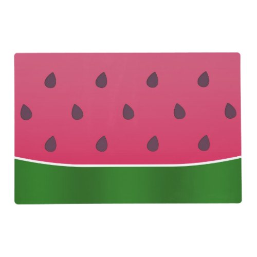 Trendy Bold Watermelon Graphic Placemat