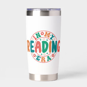 Trendy Book Lover "In My Reading Era" Sticker Insulated Tumbler