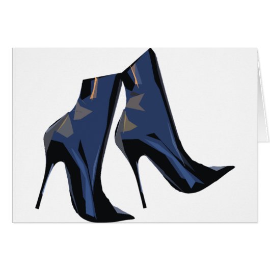Trendy Boot Art Cards (Front Horizontal)