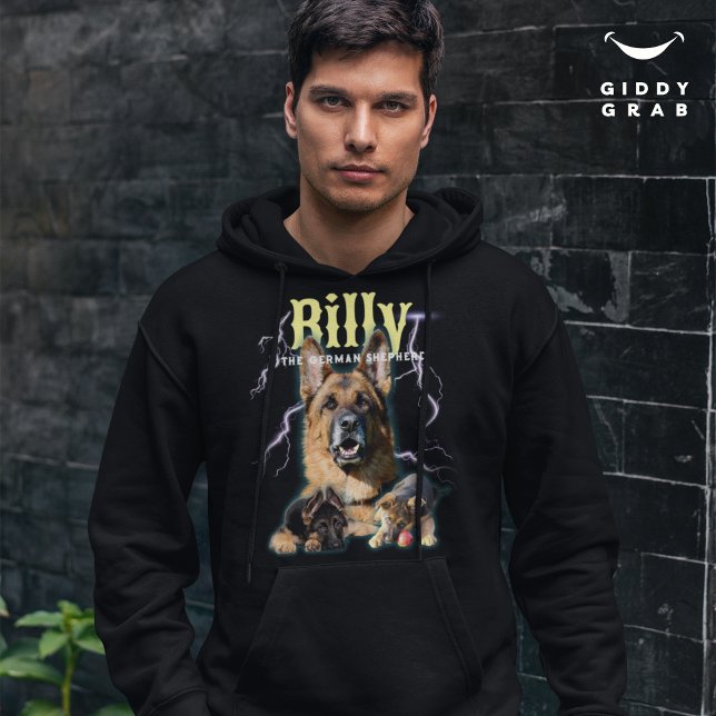 Trendy Bootleg Personalized Dog Photo 90s Hoodie (Creator Uploaded)
