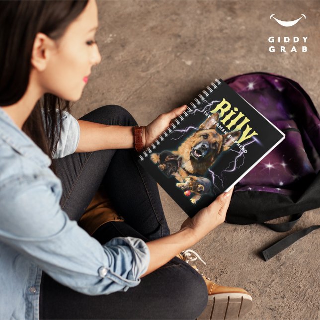 Trendy Bootleg Personalized Dog Photo 90s Planner (Creator Uploaded)