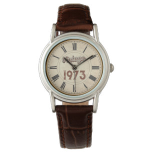 TRENDY BORN VINTAGE 1973 ROMAN NUMERALS WATCH
