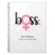 Trendy Boss Lady Modern Typography Notebook | Zazzle