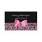 Trendy Boutique Pink And Black Leopard Pink Ribbon