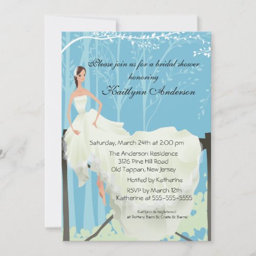 Trendy Bride Bridal Shower Invitation