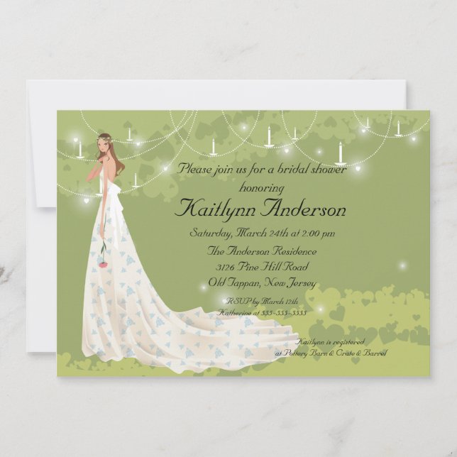 Trendy Bride Bridal Shower Invitation (Front)