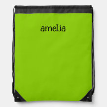 Trendy Bright Green Personalized