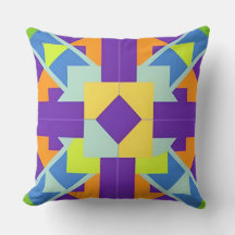 Trendy Bright Home Decor Geometric Color Explosion