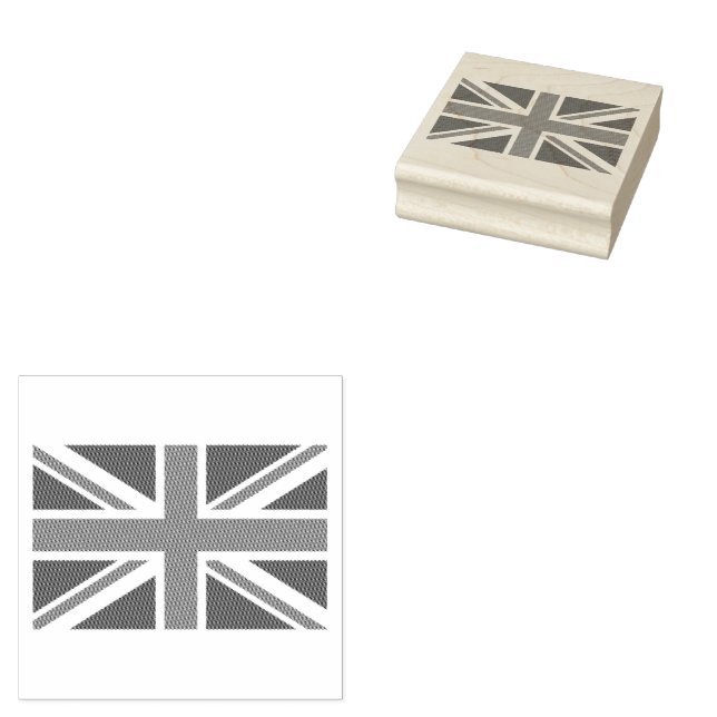 Trendy British flag Rubber Stamp (Stamped)