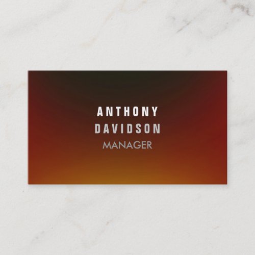 Trendy Browny Red Gray Stylish Business Card