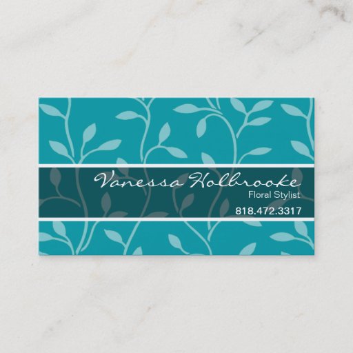 Customizable Trendy Bud Vines Business Card template