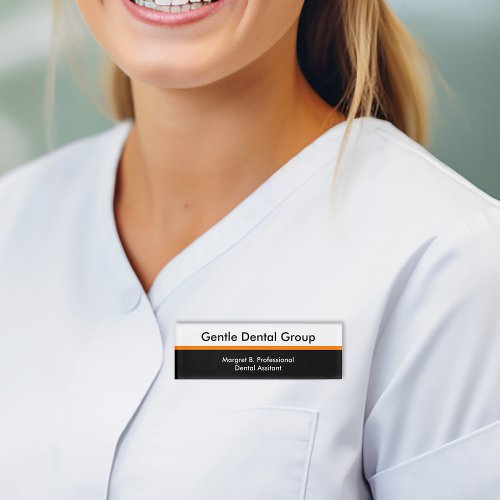 Trendy Budget Dentist Office Staff Name ID Tags