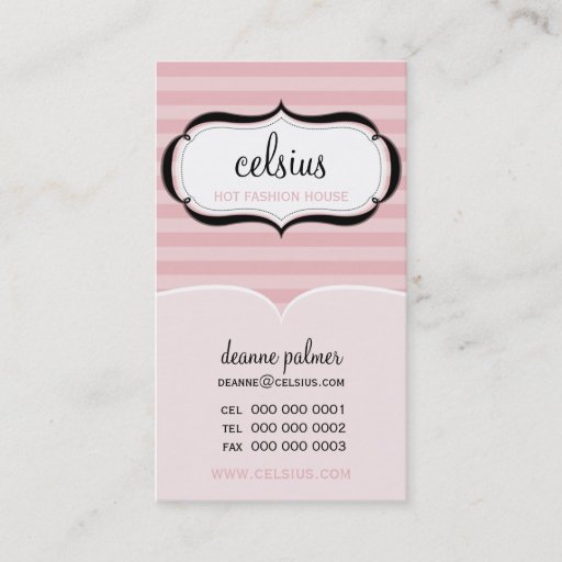 Customizable TRENDY BUSINESS CARD :: chic boutique 2P