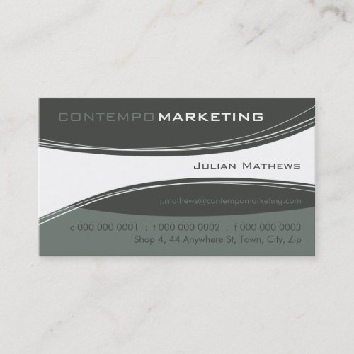 TRENDY BUSINESS CARD :: contempo 12AL