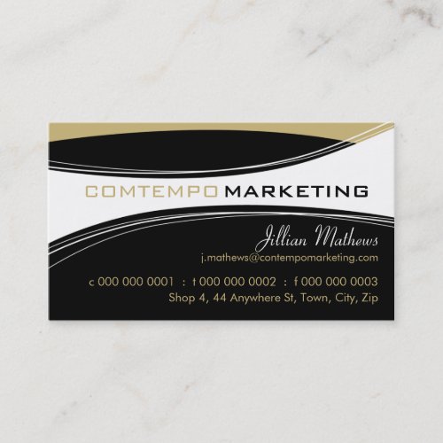 TRENDY BUSINESS CARD :: contempo 1BL