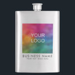 Trendy Business Company Logo Here Modern Elegant Flask<br><div class="desc">Custom Upload Business Company Corporate Here Or Your Image Photo Picture Elegant Modern Template Classic Flask.</div>
