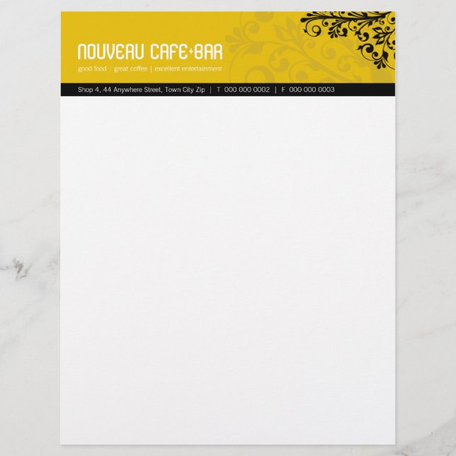 TRENDY BUSINESS LETTERHEAD :: elemental 9 (Front)