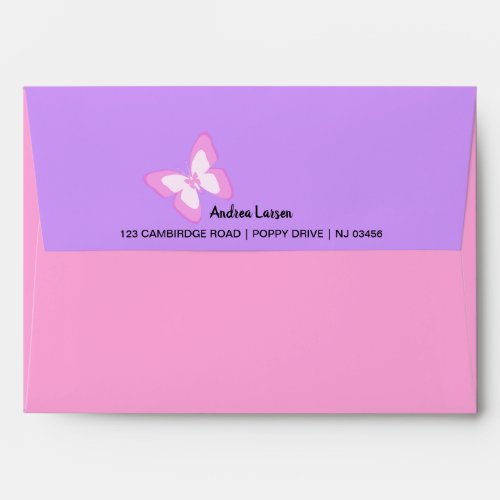 Trendy Butterflies Fashion nature pinkpurple Envelope