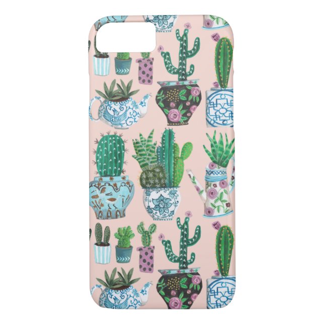 Trendy Cactus pattern | Iphone 7 Case (Back)