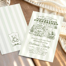 Trendy Cafe Bebe French Coffee Shop Baby Shower