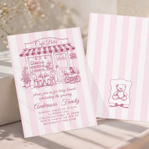 Trendy Cafe Bebe French Coffee Shop Baby Shower