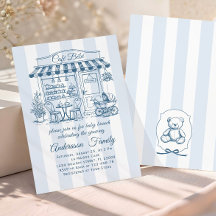 Trendy Cafe Bebe French Coffee Shop Baby Shower