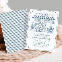 Trendy Cafe Bebe French Coffee Shop Baby Shower