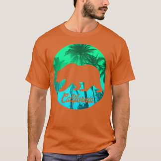 Trendy California Bear Palm Tree Silhouette T-Shirt