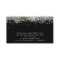 Trendy Calligraphy Script Black Silver Glitter